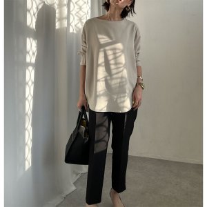 画像1: 大人の女性のマストトップス【liveご紹介アイテム】basic cuffs tops