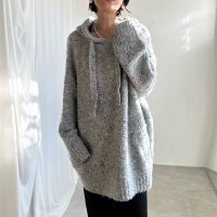 ●SALE●【liveご紹介アイテム】ネップヤーンオーバーフーディニット