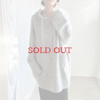 ●SALE●【liveご紹介アイテム】ネップヤーンオーバーフーディニット