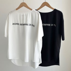 画像1: ●激推し認定●マストアイテム●【LIVEご紹介アイテム】basic multi half sleeve topsロゴTYPE