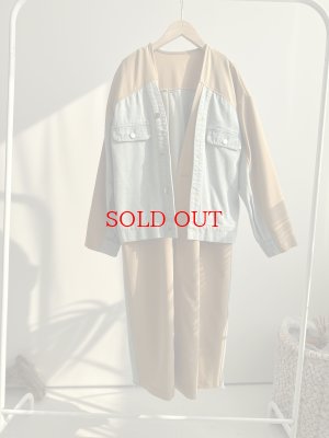 画像1: 【SALE LIVE ご紹介アイテム】デニムドッキングコート