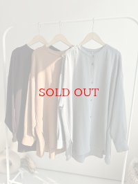 【SALE LIVE ご紹介アイテム】バンドカラーオーバーシャツ