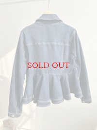 【SALE LIVE ご紹介アイテム】ペプラムデザインデニムジャケット