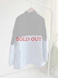 ⚫︎SALE⚫︎【LIVE ご紹介アイテム】キルティング×裏起毛ドッキングプルオーバー（小さな汚れあり）