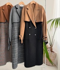 ●SALE●リバーシブル＆アンサンブル【12/25LIVEご紹介アイテム】●ジレにもコートにもなるリバーシブルコート