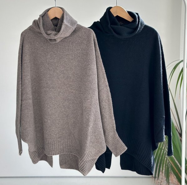 画像1: ●高品質◎Yamagata Knit●【LIVEご紹介アイテム】Yamagataオフタートルニット (1)