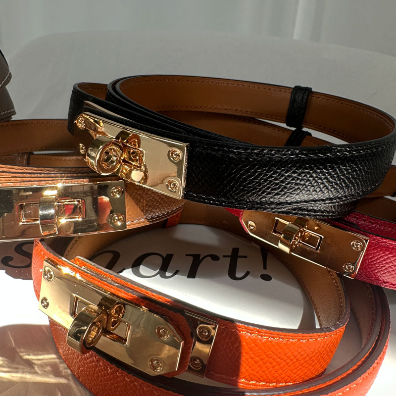 ○ご予約○design leather belt - La-mer