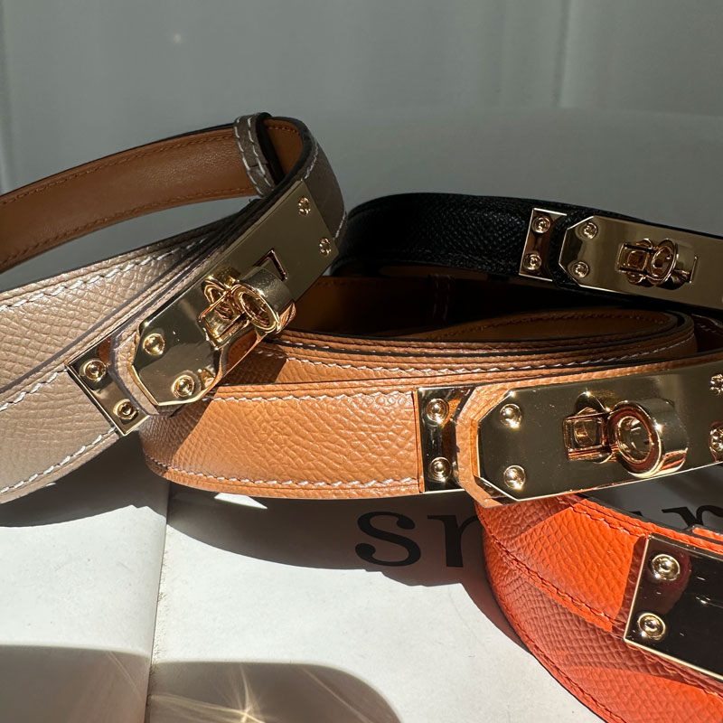 ○ご予約○design leather belt - La-mer